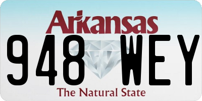 AR license plate 948WEY