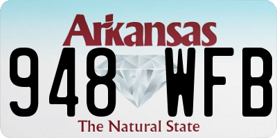 AR license plate 948WFB