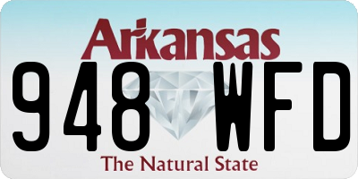 AR license plate 948WFD