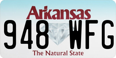 AR license plate 948WFG