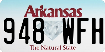 AR license plate 948WFH