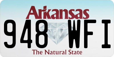 AR license plate 948WFI