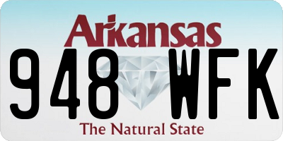 AR license plate 948WFK