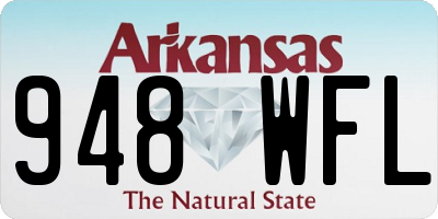 AR license plate 948WFL