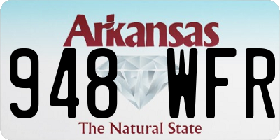 AR license plate 948WFR