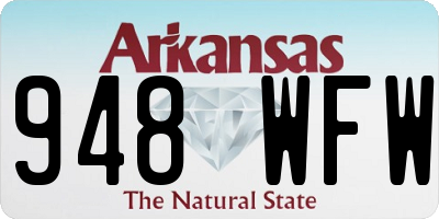 AR license plate 948WFW