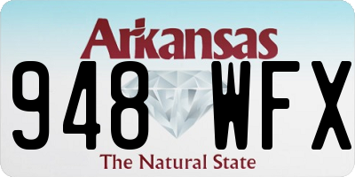 AR license plate 948WFX