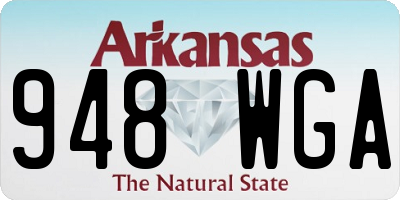AR license plate 948WGA
