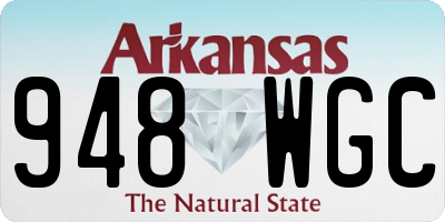 AR license plate 948WGC