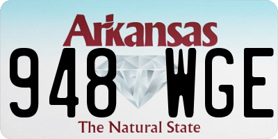 AR license plate 948WGE