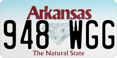 AR license plate 948WGG