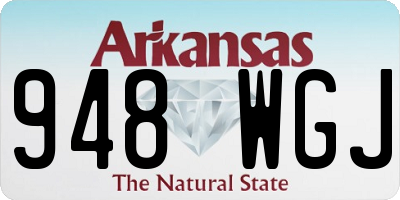 AR license plate 948WGJ