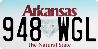 AR license plate 948WGL