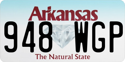 AR license plate 948WGP