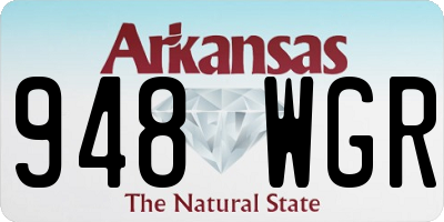AR license plate 948WGR