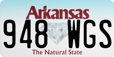AR license plate 948WGS
