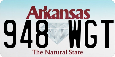 AR license plate 948WGT