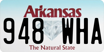 AR license plate 948WHA