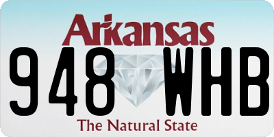 AR license plate 948WHB