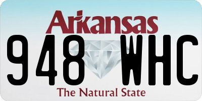 AR license plate 948WHC