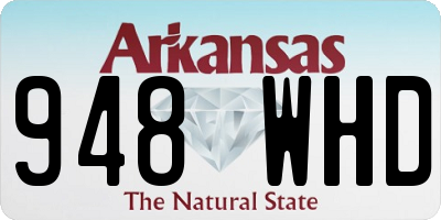 AR license plate 948WHD