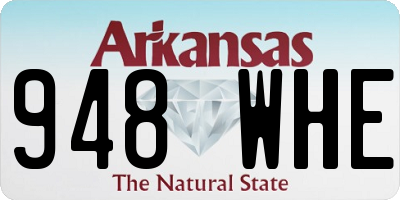 AR license plate 948WHE