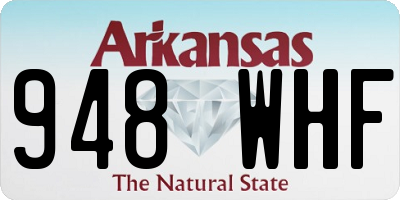 AR license plate 948WHF