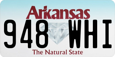 AR license plate 948WHI