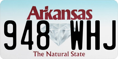 AR license plate 948WHJ
