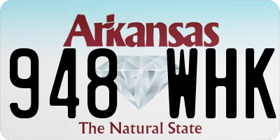 AR license plate 948WHK