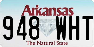 AR license plate 948WHT