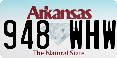 AR license plate 948WHW