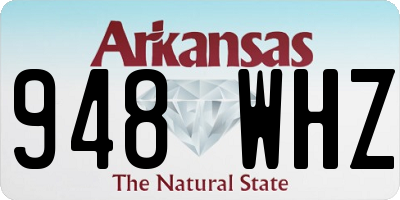 AR license plate 948WHZ