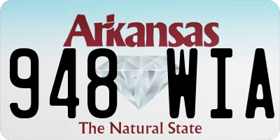 AR license plate 948WIA