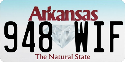 AR license plate 948WIF