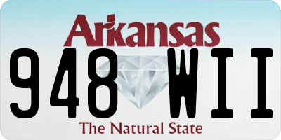 AR license plate 948WII