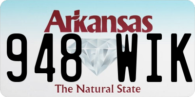 AR license plate 948WIK