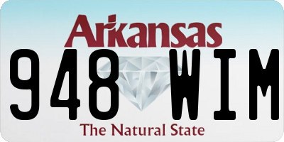 AR license plate 948WIM