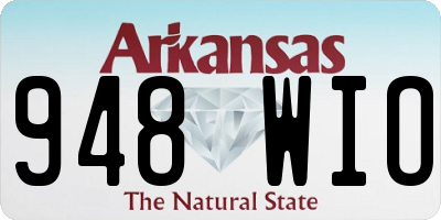 AR license plate 948WIO