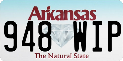AR license plate 948WIP