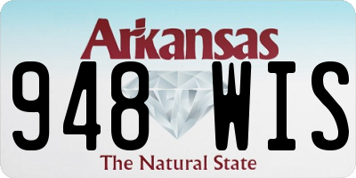 AR license plate 948WIS