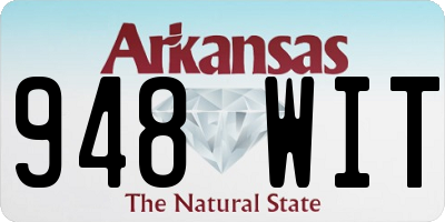 AR license plate 948WIT