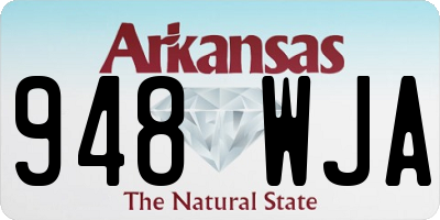 AR license plate 948WJA
