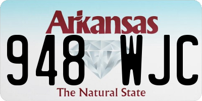 AR license plate 948WJC
