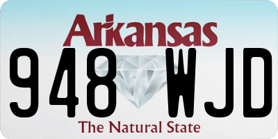 AR license plate 948WJD