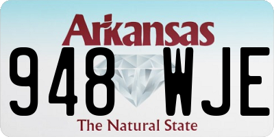 AR license plate 948WJE