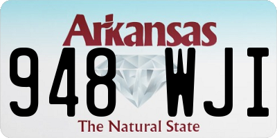 AR license plate 948WJI