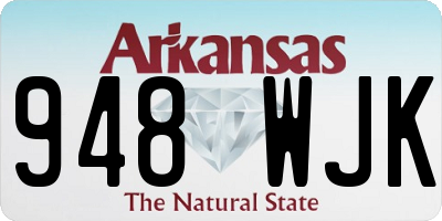 AR license plate 948WJK