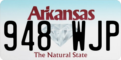 AR license plate 948WJP