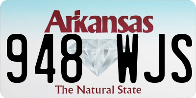 AR license plate 948WJS